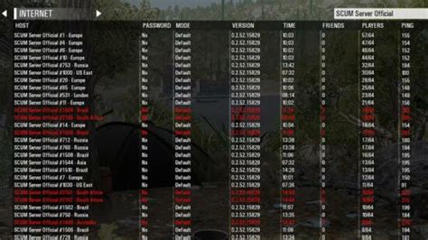 scum server|scum servers status.